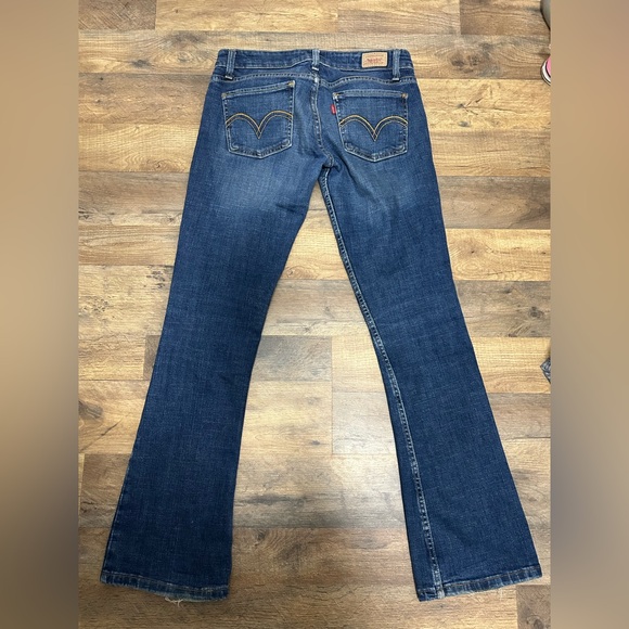 Vintage Levi’s 524 Boot Cut Classic Blue Denim Jeans - Picture 4 of 7